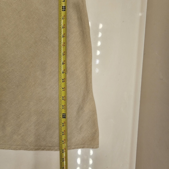 Cut Loose Women's XL  Solid Linen - V-Neck Bias Tank Lagenlook - Picture 8 of 10